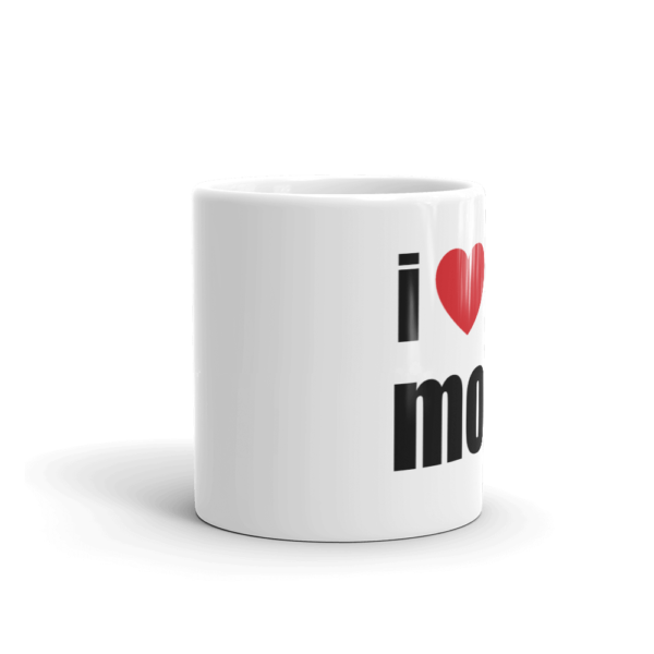 i heart hot moms coffee cup white