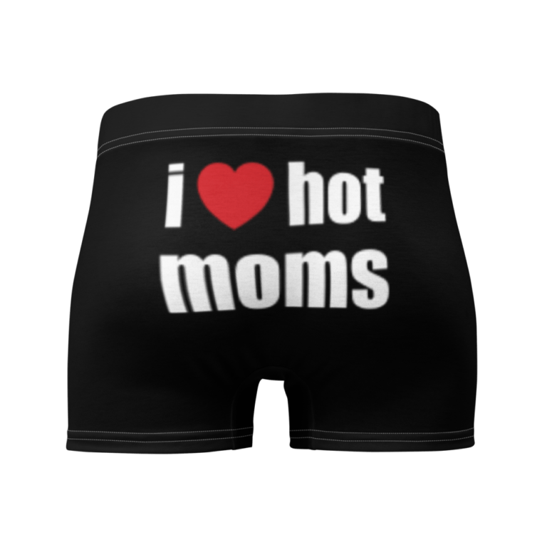I Love Hot Moms Boxer Briefs Black I Hot Moms