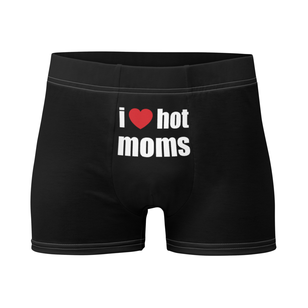 I Love Hot Moms Boxer Briefs – Black | I Hot Moms
