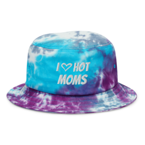 I Love Hot Moms Bucket Hat - Tie-Dye
